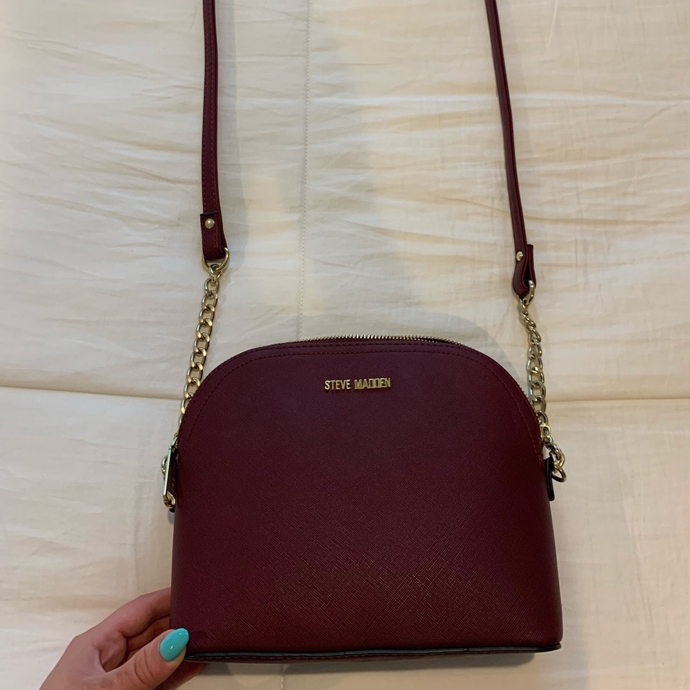 Steve Madden maroon purse⚡️